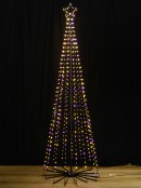 2.1m Aurora Dynamic Dual Colour LED Outdoor Conical Tree | 580 Lights