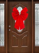 55cm Large Red Felt Front Door Christmas Bow & Ribbon