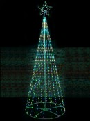 3.6m Multi Colour Digital LED Giant Conical Outdoor Christmas Tree