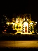 30cm Home For Christmas Animated & Musical LED Village Scene