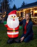 1.2m Cute Greeting Santa | LED Outdoor Inflatable