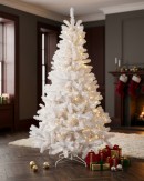 2m Arctic White Artificial Christmas Tree | 770 Tips & Hinged Branches