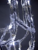 3D LED Ice-Look Standing Deer Light Display - 74cm