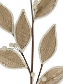 Burlap Berry Tree Branch Decorative Christmas Long Stem - 26cm Wide