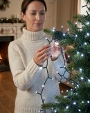1000 Cool White LED String Fairy Lights 8 Function With Timer | 50m