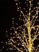 Warm White LED Gold Branch 3D Outdoor Christmas Birch Tree - 1.2m