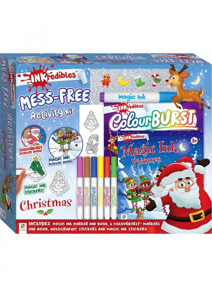 INKredibles Mess-Free Colour Burst & Magic Ink Christmas Activity Kit