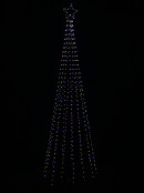 2.1m Aurora Dynamic Dual Colour LED Outdoor Conical Tree | 580 Lights