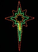 Multi Colour Star Of Bethlehem LED Rope Light Silhouette - 1.1m
