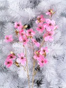 Pink Double-flowering Plum Inspired Christmas Flower Long Stem - 30cm Wide