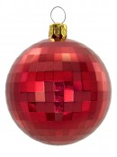Assorted Red & Gold Mirror Ball Decorations - 12 x 60mm