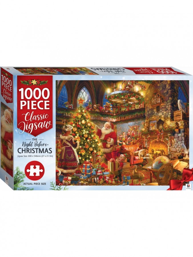 The Night Before Christmas With Santa & Mrs Claus Jigsaw Puzzle - 1000 pieces