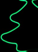 Green Christmas Tree & Star Neon Flex Rope Light Silhouette - 60cm