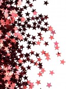 Shiny Red Star Shape Decorative Christmas Confetti - 40g