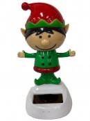 Assorted Santa, Snowman & Elf Solar Dancing Christmas Figurines