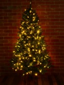 Warm White & Multi Colour Pre-Lit Christmas Tree With 728 Tips - 1.9m