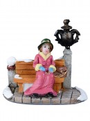 Enjoying The Winter Park Days Of Yore Scene Christmas Figurines - 10 Piece Set