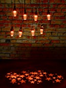 8 LED Warm White Star Projector Fairy Lights With Timer | 3.5m