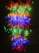 1008 Multi Colour Concave Bulb LED Christmas Icicle String Light - 50m