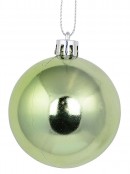 Mint Green Glittered, Matte & Metallic Baubles - 12 x 60mm