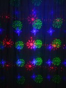 Red Green & Blue Multi Pattern LED Christmas Garden Laser Light | 17m x 15m