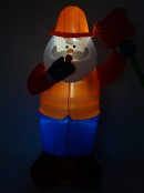 Santa Traffic Controller Illuminated Christmas Inflatable Display - 1.8m