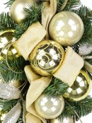 Gold & Champagne Bauble Pre-Decorated Pine Centrepiece - 60cm