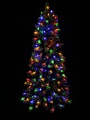 1.8m Ponoka Flocked Dual Colour LED Christmas Tree | 550 Tips & 250 Lights
