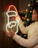 41cm Radiant Santa Portrait Outdoor Red & White LED Neon Flex Display