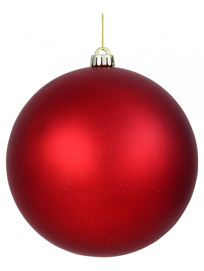 20cm Shiny Metallic Red Large Display Christmas Bauble