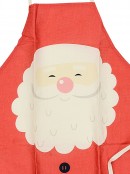 Red Santa With Traditional Suit Christmas Chef Apron - One Size Fits Most