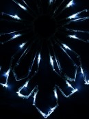 Blue & Cool White LED Snowflake String Light Silhouette - 58cm