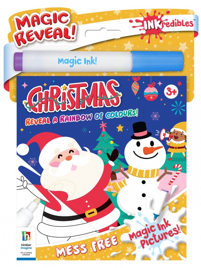 INKredibles Mess-Free happy Christmas Colouring Book & Magic Ink Pictures