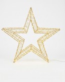 80cm Neutral White LED Lucid Star 3D Outdoor Motif | 1700 Seed Bulbs