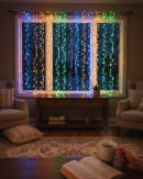 1125 Dual Colour LED Firecracker Cluster Curtain Lights 12 Function | 2.5m