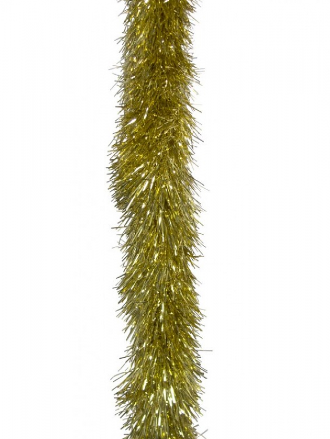 Gold Metallic 8ply Classic Christmas Tinsel Garland - 10cm x 5m