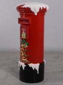 Letter To Santa Mailbox Resin Life Size Christmas Decoration Ornament - 1m