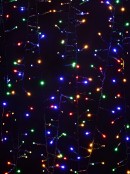 250 Multi Colour LED Concave Bulb Firecracker Cluster Fairy String Lights - 5m