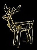 Warm White Animated Standing Reindeer Neon Flex Rope Light Display - 78cm