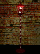 1.5m Snowing Santa Musical Christmas Street Lamp Post | USB Indoor Display