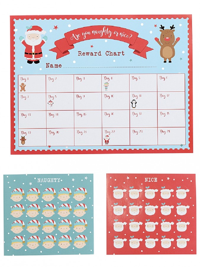Santa's Naughty or Nice Reward Chart - Show Santa How Good You Really Are!