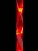 3 Red LED Candy Cane Solar Stake Lights - 50cm
