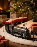 North Pole Express Christmas Train Set | 29 Piece G Gauge Set With Headlight