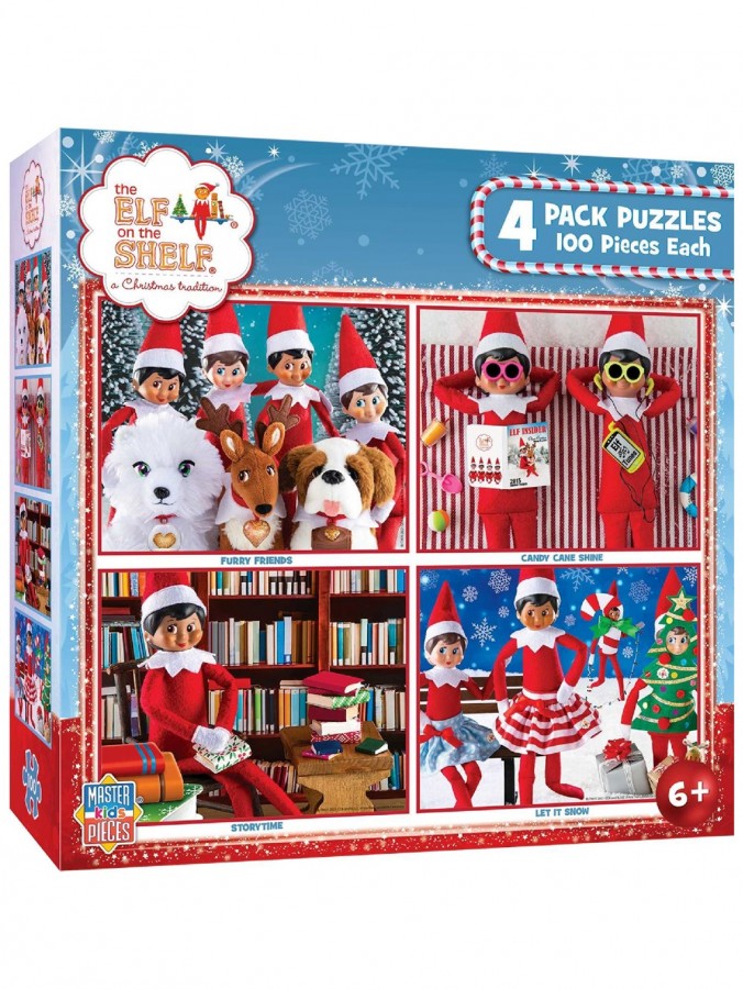 Elf On The Shelf Scouts & Friends Christmas Jigsaw Puzzles - 4 x 100 piece