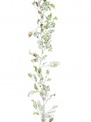 1.8m Frosted Holly Leaves & Berries Vine Garland