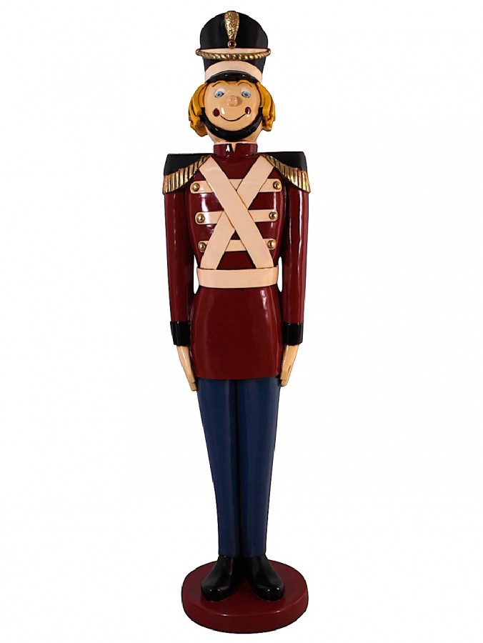 Nutcracker Tin Soldier Resin Life Size Christmas Decoration Ornament - 1.7m