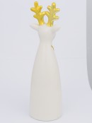 Modern Chic Look Gloss Reindeer Ceramic Christmas Ornament - 16cm