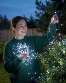500 Cool White LED String Fairy Lights 8 Function | 25m