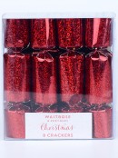 Mini Red Holographic Effect Christmas Cracker Bon Bons - 8 x 13cm