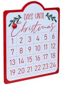 Days Until Christmas Wooden Advent Calendar Sign | 33cm